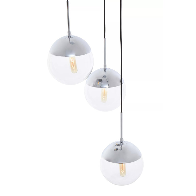 Royce 3 - Light Cluster Pendant, Silver