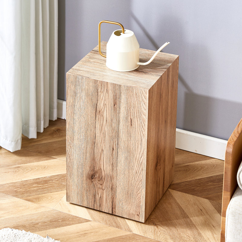 Table basse Chiszar, Bois clair, H 20 po x L 12 po x l 12 po