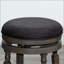 Tabouret de bar avec siège en tissu, combinant élégance traditionnelle et confort moderne pour toute cuisine ou bar.-978286744