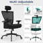 Chaise de bureau ergonomique avec support lombaire réglable Kevin