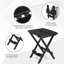 Table d'appoint pliante en bois pour patio-1798986749