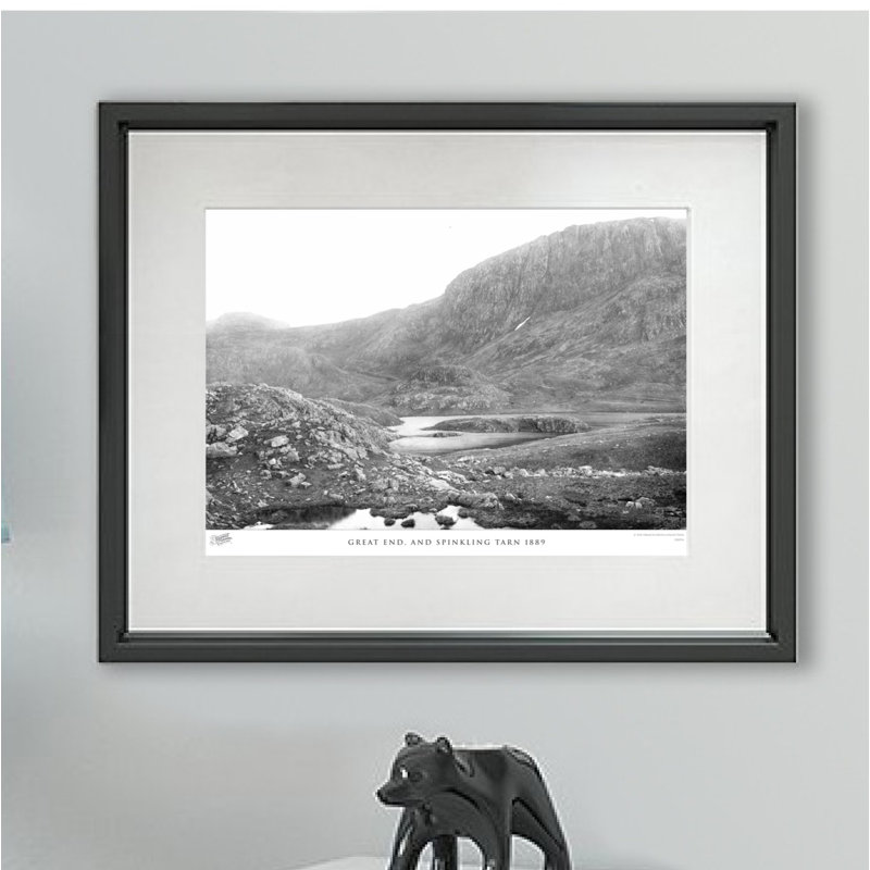 Great End, And Spinkling Tarn 1889 by Francis Frith - Single Picture Frame Print, 60cm H x 80cm W x 2.3cm D