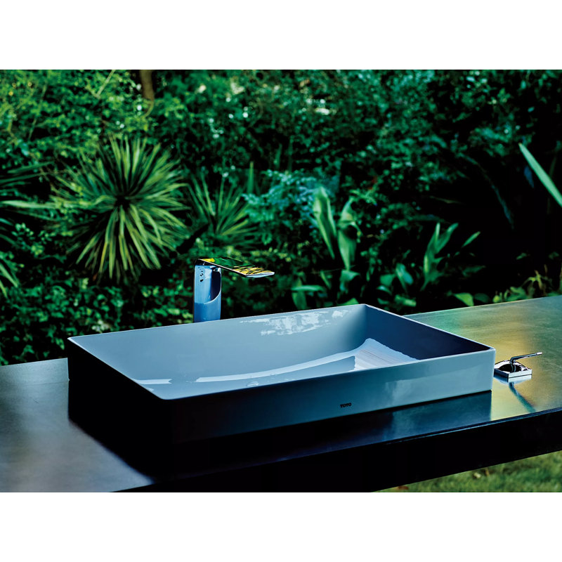 Kiwami® 23.63" Vessel Bathroom Sink, Matte Black