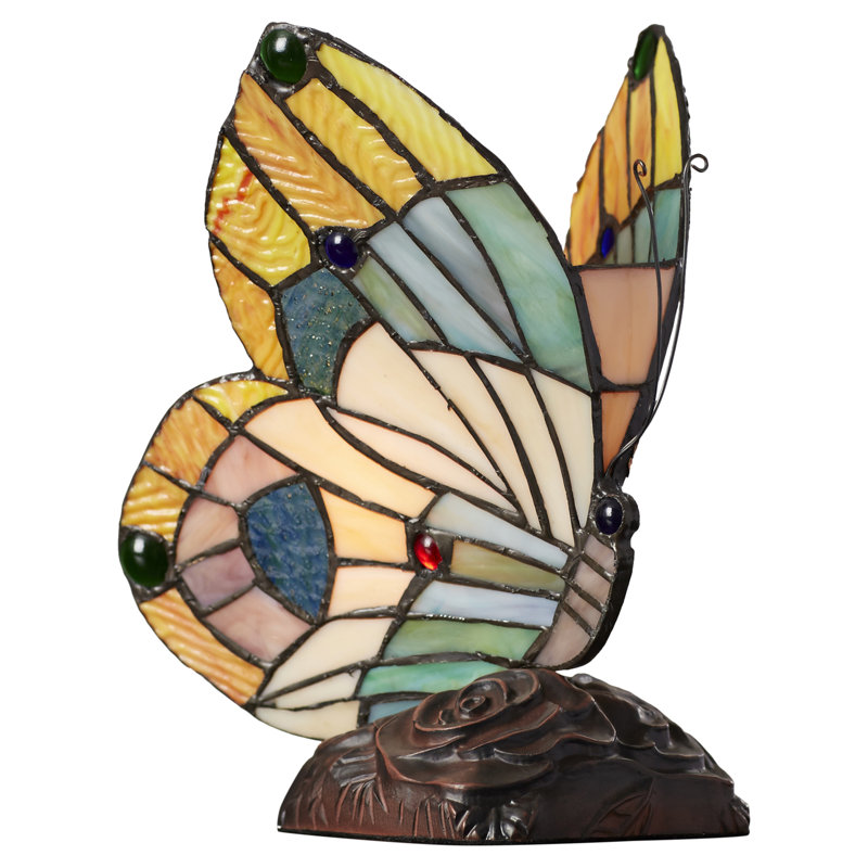 Ampoule fantaisie en verre d’art lumineux 10 po lucasta papillon