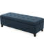 Banc tendance avec compartiment de rangement - espace supplémentaire l 51,29 po x P 19,41 po x P 15,88 po recouvert de tissu brun foncé et polyvalent-1259624842
