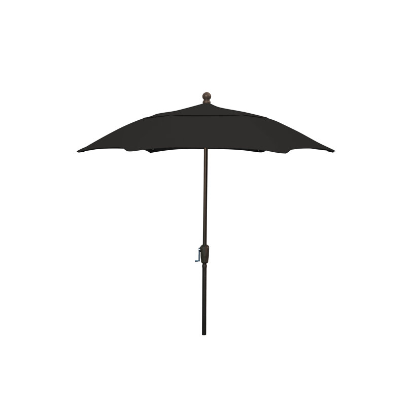 Parasol de marché 7,5 pi Home Patio, Noir, Bronze champagne