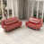 Red Faux Leather