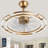 Olamide 24" DIY Shape Adjustable Ceiling Fan with Lights Remote and APP Control-578345862