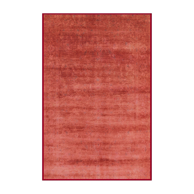Tapis oriental rouge / ivoire Iacovelli, Rectangle 2 pi x 4 pi