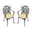 Cast Aluminum Patio Dining Chair Set With Ergonomic Design-860502220