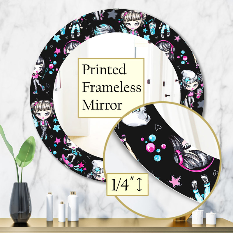 Miroir mural Fashion, H 31,5 po x l po
