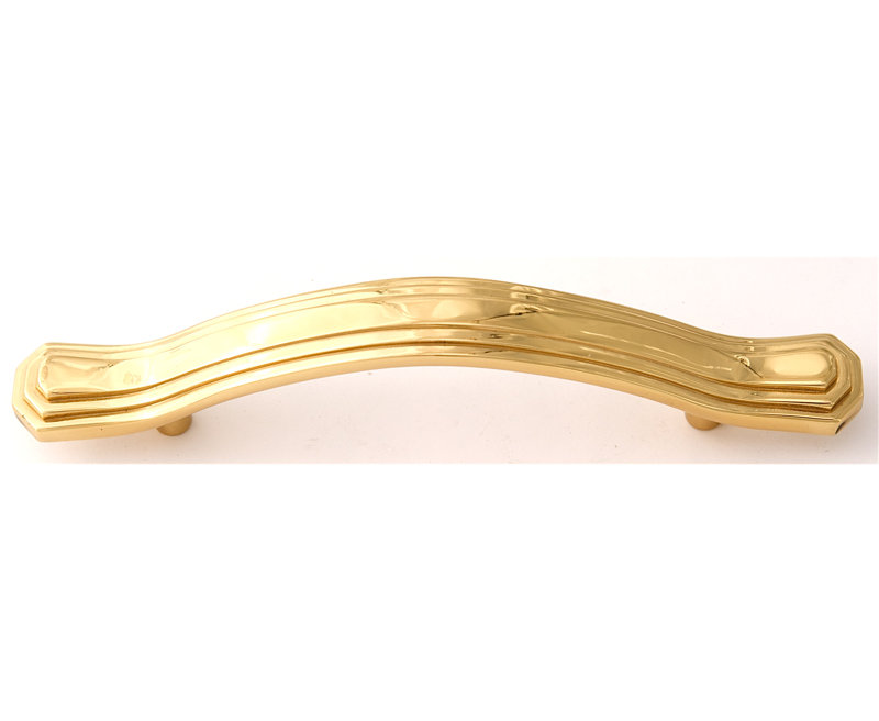 Geometric Arch Pull, Polished Brass