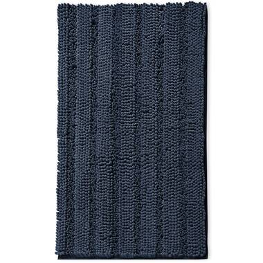 Clara Clark 3 Piece Ultra Soft Non Slip Chenille Bath Rug Set - Small + Large + Contour - Blue Heaven