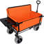 Chariot pliant 3 en 1 avec banquette et plateau de table rabattable à l'arrière - capacité de 500 lb, pneus de plage 9 po x 4 po pour le camping-123018685