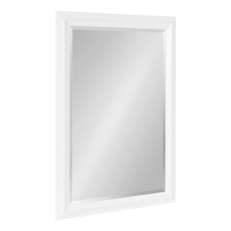 Ammanda Whitley Framed Rectangle Wall Mirror, 33.97" x 24", White