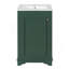 Ensemble de meuble-lavabo sur pied 20 po avec lavabo en céramique, meuble-lavabo simple autoportant avec porte à fermeture douce, tablette réglable, style moderne, vert.-1060180339