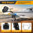 Adjustable Height Boat Trailer Winch Stand, 1200‑LB Hand Winch with Roller for Marine Boat Loading & Trailer Repair
