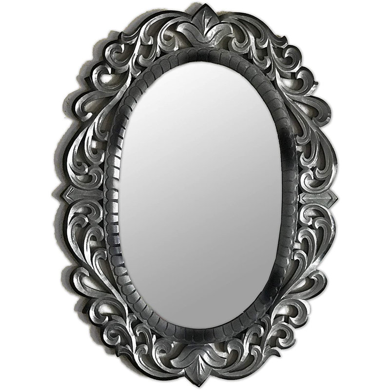 Wood Flat Wall Mirror