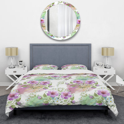 Ensemble de housse de couette Mauve