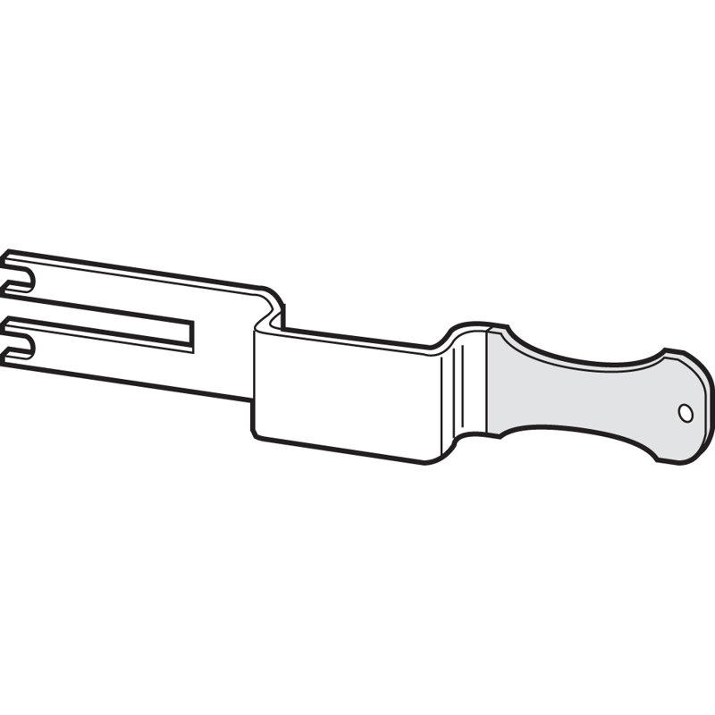 Outil d'accès d'urgence antiblocage, acier inoxydable (paquet simple)