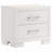 Copper White 2-Drawer Rectangular Nightstand with Bar Handle Pulls