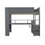 Lit mezzanine en bois avec bureau Wood-689945233