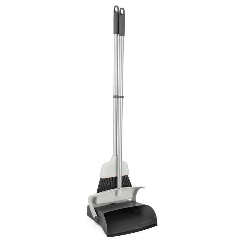 2-Piece Broom and Dustpan Set, Compact Foldable RV Sweep Set