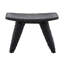 Quillan Mindi Wood Stool, Black