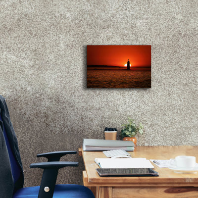 «Sunrise At Ram Island Ledge» par Rick Berk, art mural sur toile