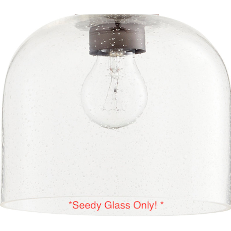 Abat-jour fantaisie en verre transparent de 6,5 po de hauteur