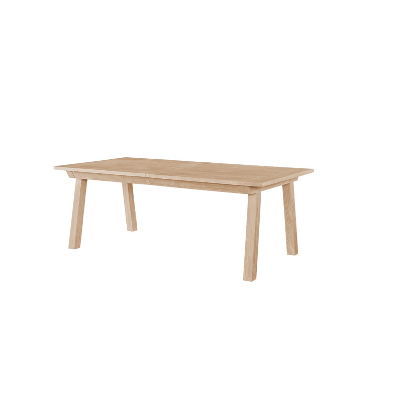 Table de salle à manger extensible Bilbrook, Chêne rustique naturel