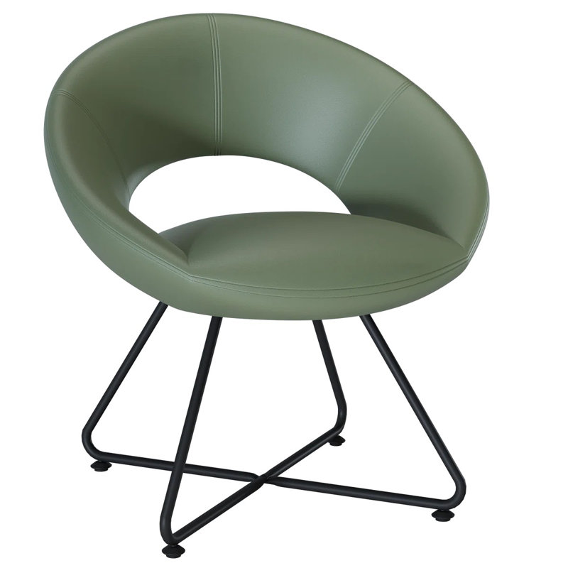 Upholstered Swivel Barrel Chair