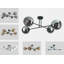 Archimedes Glass Semi Flush Mount-1197541466