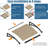 Large Drainage Grooves Window Awning Door Canopy 5mm Polycarbonate Hollow Panel Seamless One-Piece Curved Canopy for Porch Deck Patio Outdoor DIY Store Front Weatherproof Protection 40"D x 120" W Brown-121024182-121024183