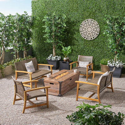 Brendon Outdoor 6 Piece Sofa Seating Group by Loon Peak