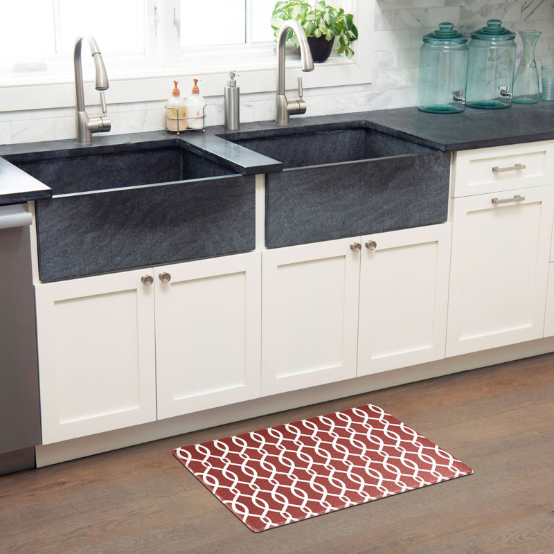 Tapis anti-fatigue Kochi Cozy Living, Rouge, Rectangle 1 pi 8 po x 3 pi