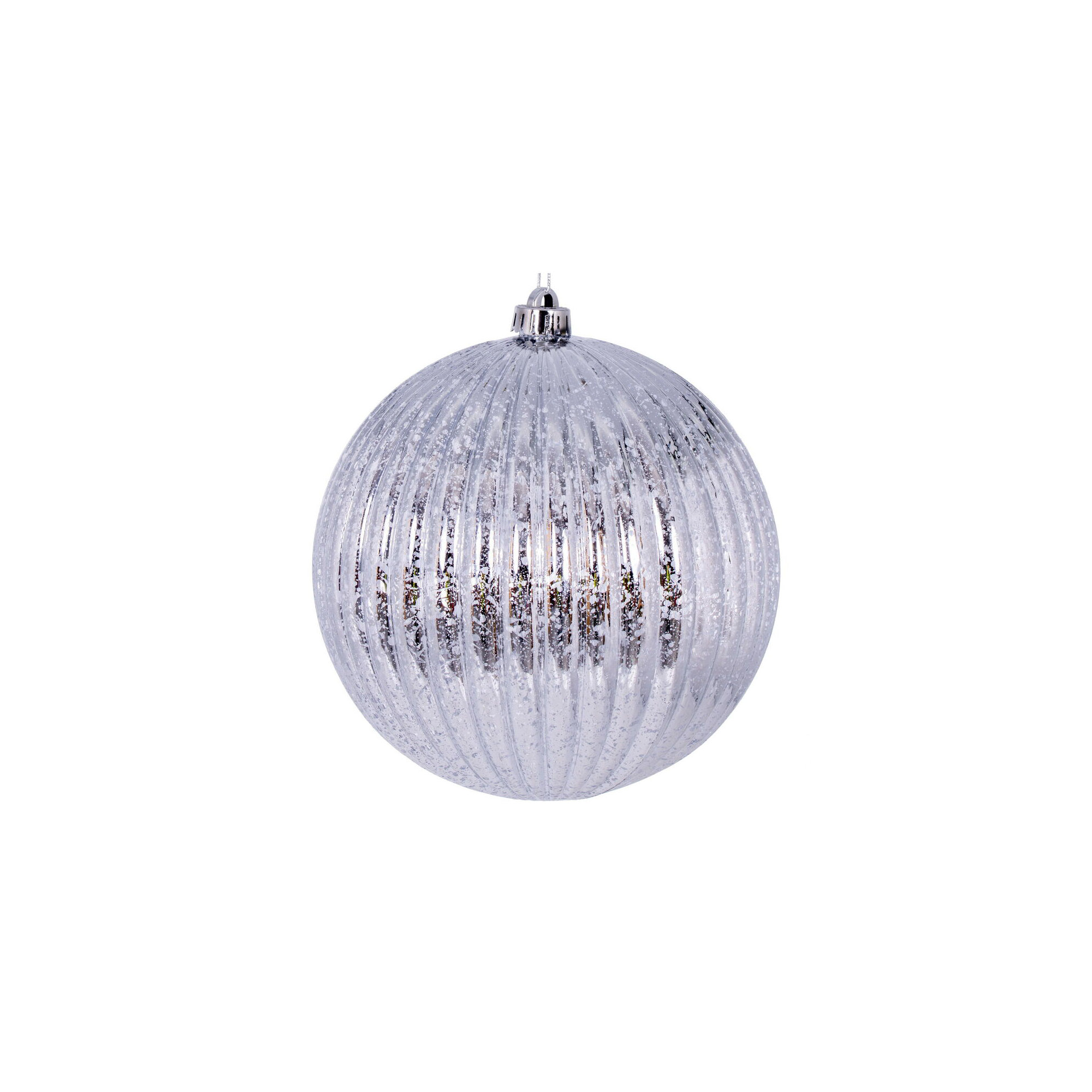 Chistmas Ball Ornament Set of 4, Silver
