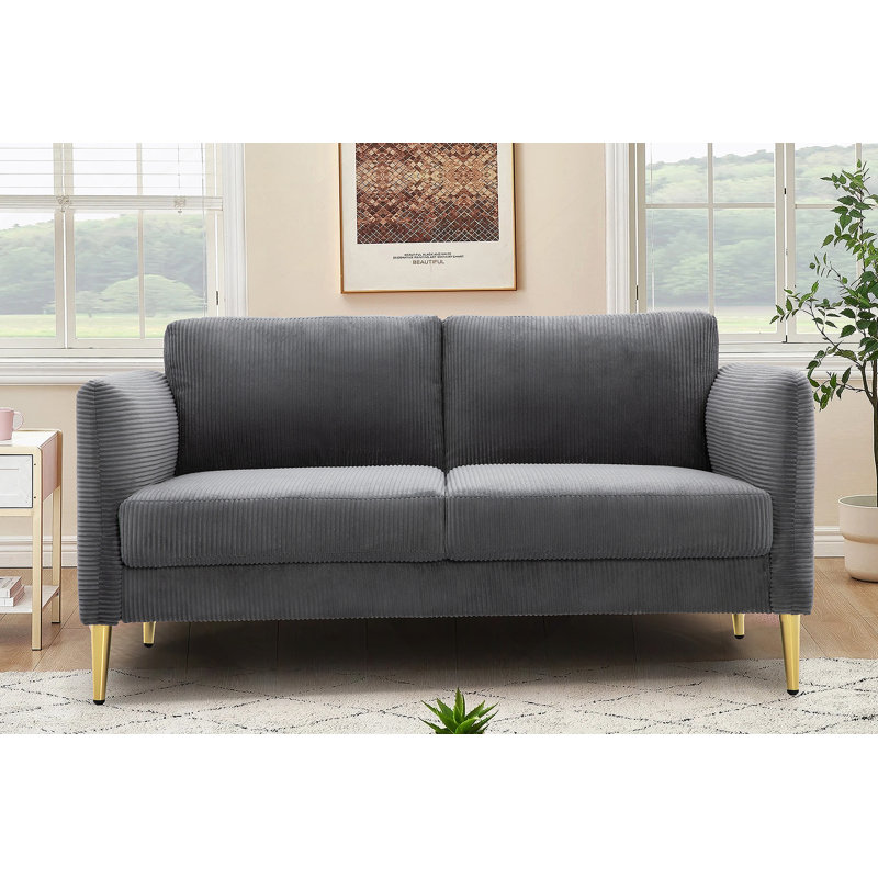 Causeuse 60,63 po, Gris
