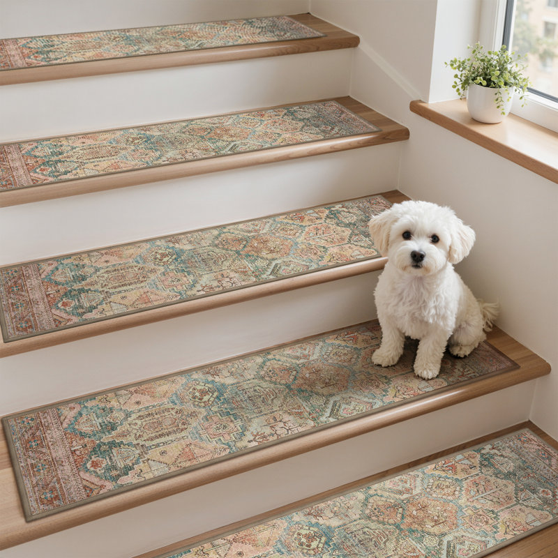 Tapis d'escalier antidérapants pour l'intérieur, Argile, 15