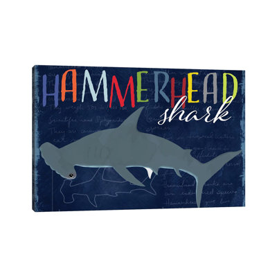 Hammerhead Shark 1 Piece Wrapped Canvas Wall Art