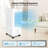 CAYNEL Portable Air Conditioners w/Remote, 4 Modes & 3 Speeds,Waterless Alert System & 1.45-Gal Tank for 20H Cooling, 7.5H Timer for Auto Off,3-IN-1 Evaporative Air Cooler for Room Bedroom Office