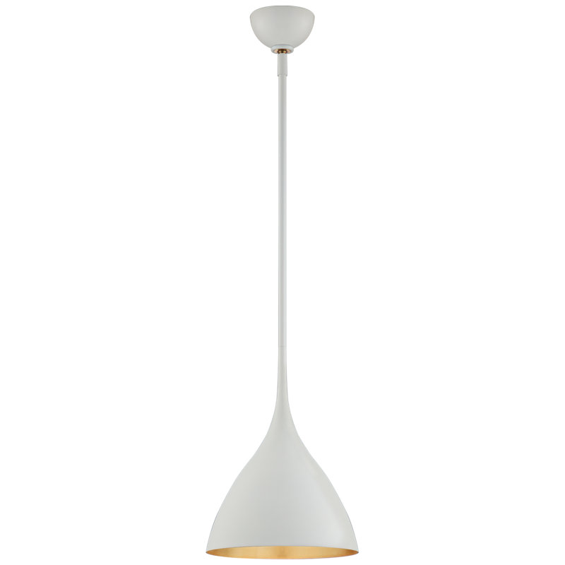 AERIN Agnes Medium Pendant, Plaster White, 13.5" H x 10" W x 10" D