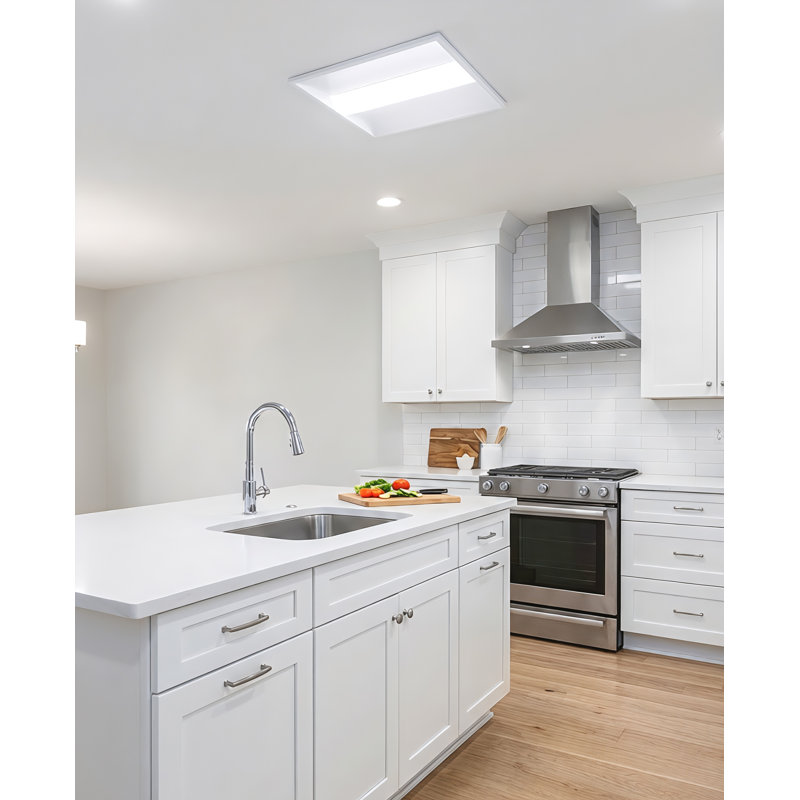 2'x4' Led Center Basket Troffer, 20/30/40/50/72W Selectable, 2.15" H x 47.71" W x 23.74" D