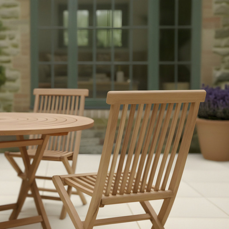 Gagarin Folding Patio Dining Side Chair