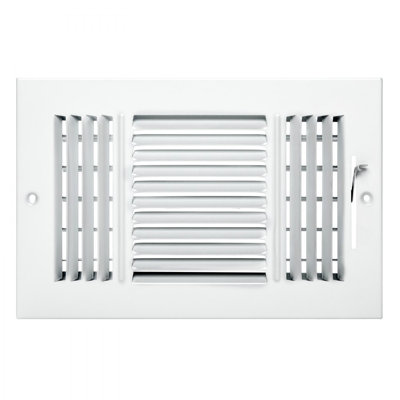 Floor Registers 3-Way Iron Floor Vents for HVAC Grilles White