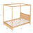 Canopy Bed, Platform Bed with Headboard and Support Legs, Bed frame-1903697496-1903697495