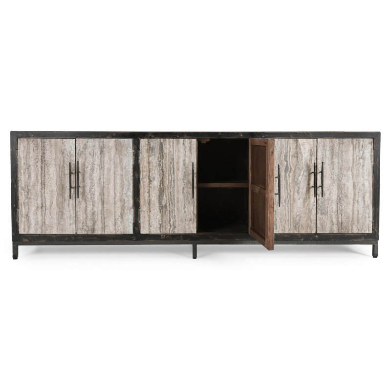 Lisbon Reclaimed Pine Wood Sideboard Buffet Cabinet
