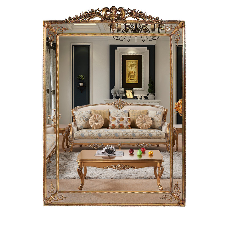 Flat Solid Wood Beveled Mirror