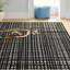 Tapis intérieur / extérieur noir / blanc Delrico-1216117330