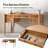 Hoai 55''W Transitional Fluted Simple Assembly Desk with Charging Station and Cable Management-1138859360